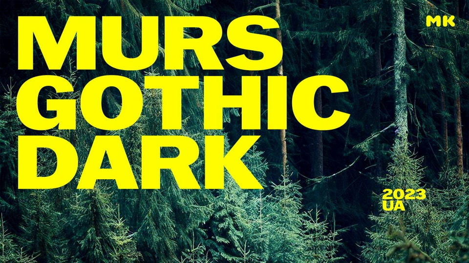 Murs Gothic: A Striking Sans Serif Font Inspired by American Gothic Style