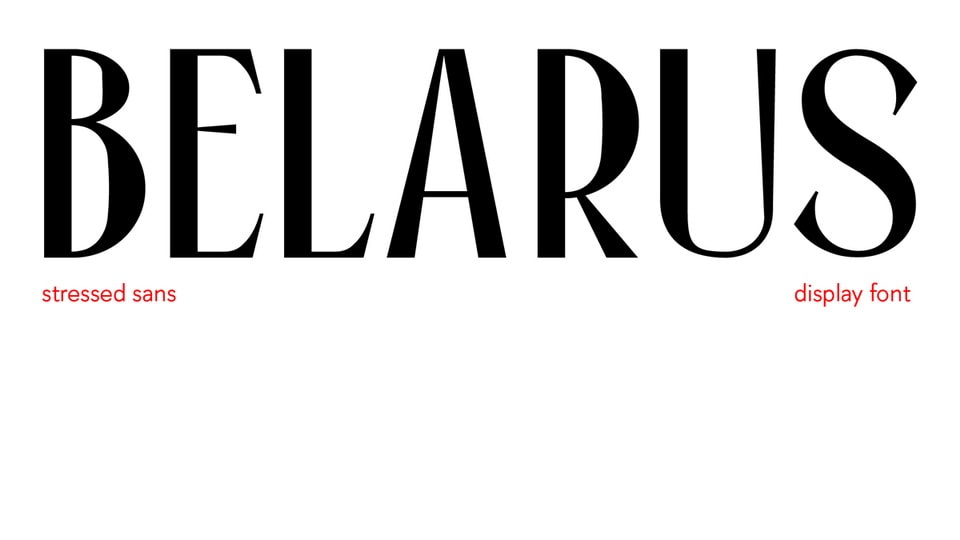 Belarus: An Exquisite High-Contrast Condensed Sans-Serif Font