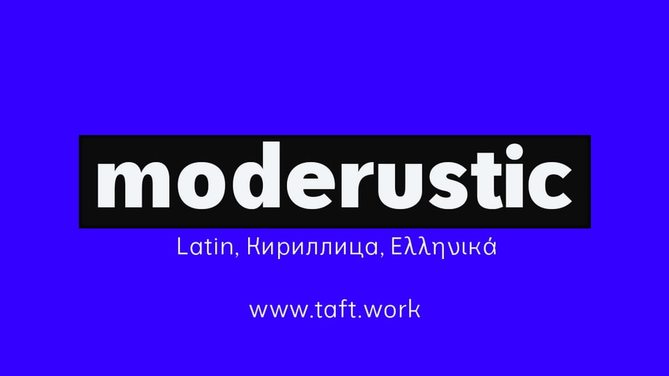 Moderustic: A Versatile Sans Serif for User Interfaces