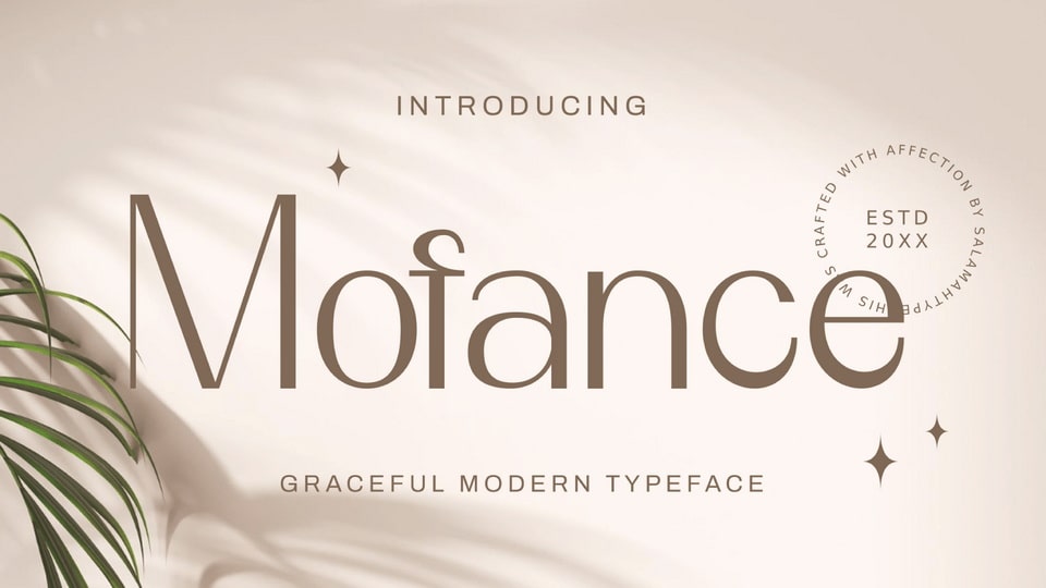 Mofance: An Elegant and Modern Typeface for Branding
