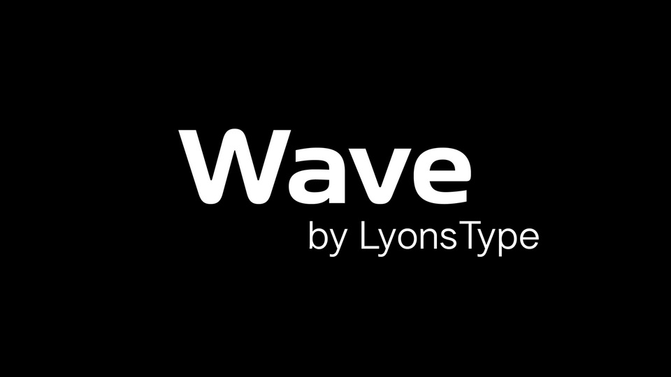 LT Wave: A Y2K-Inspired Sans-Serif Typeface