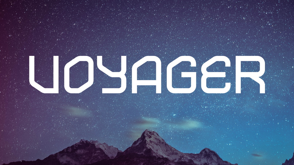 VOYAGER: The Ultimate Techno Font for Modern Designs