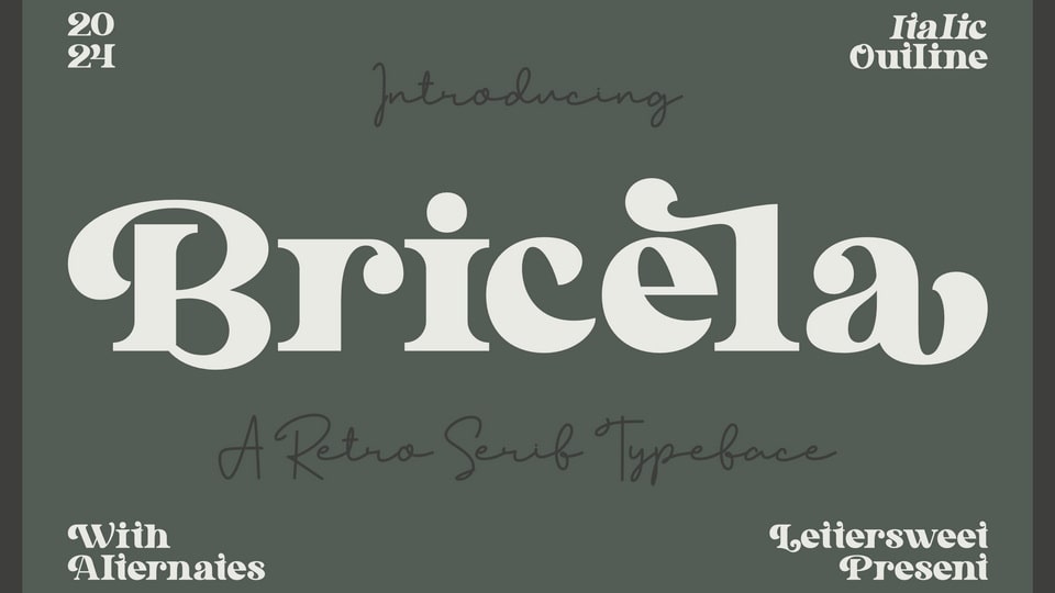 Bricela Serif Font: Vintage Charm for Modern Designs