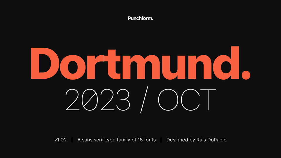 Dortmund Font: Versatile Clarity in Sans-Serif Design