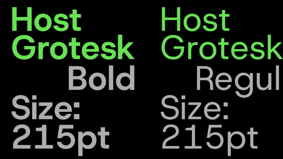 Host Grotesk: A Uniwidth Sans-Serif Typeface for Modern UI