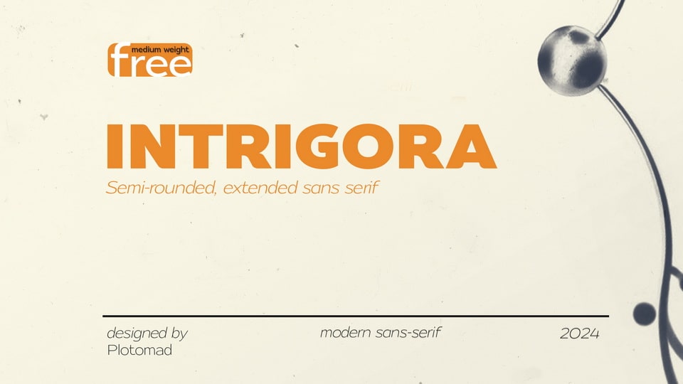 Intrigora: A Modern Sans Serif Typeface