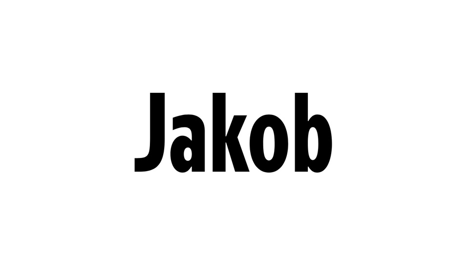 Jakob: A Versatile Geometric Typeface Inspired by History