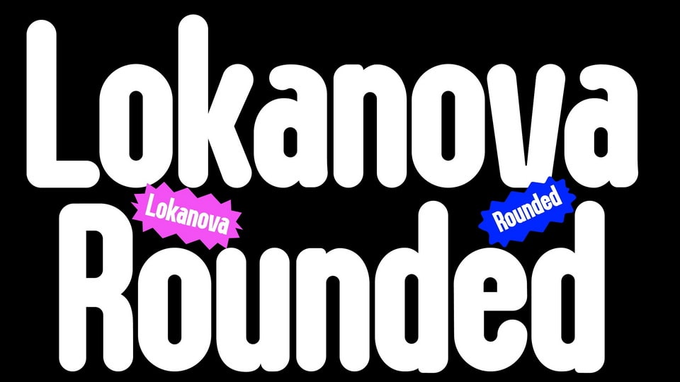 Lokanova Rounded: A Bold and Playful Display Font