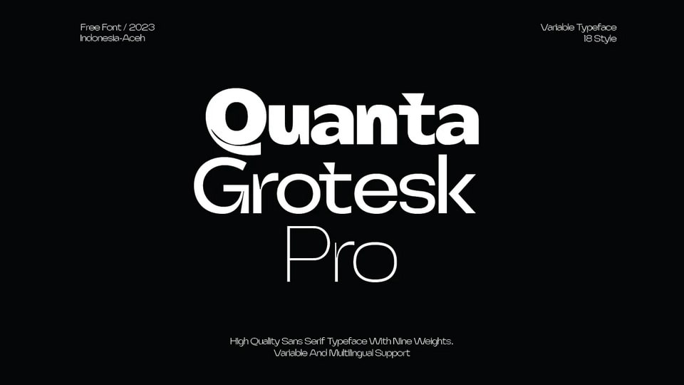 Quanta Grotesk Pro: A Versatile Variable Font for Modern Typography
