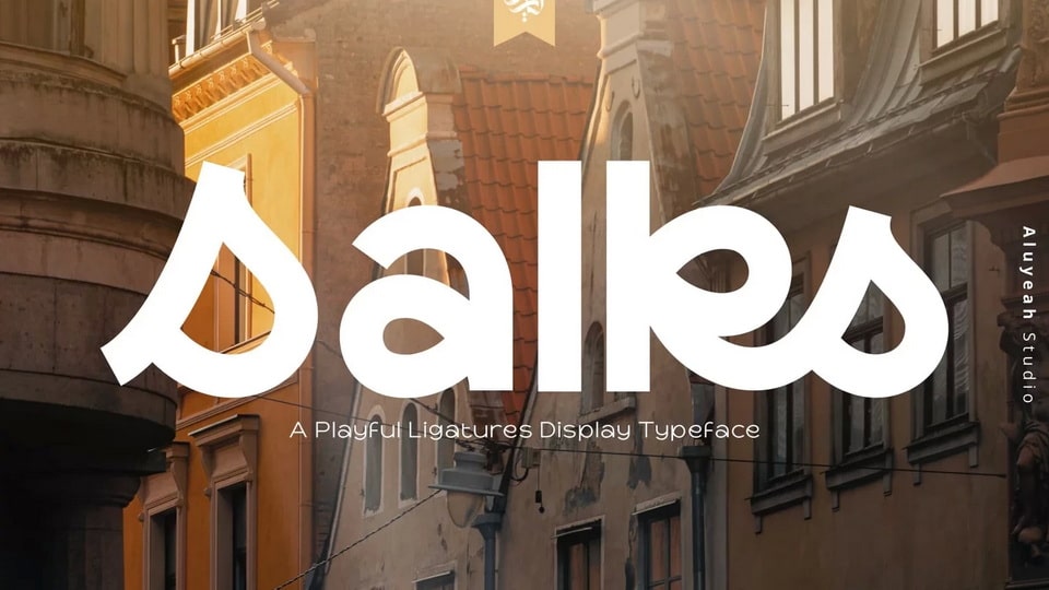 Salsk: A Playful Display Typeface for Joyful Creations