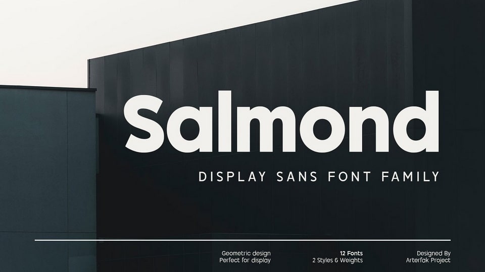 Salmond: A Geometric Sans Serif Font