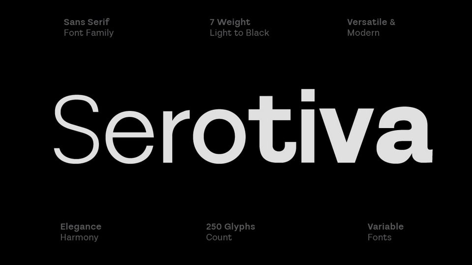 Serotiva Sans Serif Font: A Modern and Versatile Choice