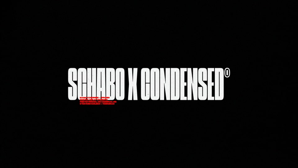 Schabo X Condensed: A Bold and Condensed Sans Serif Font