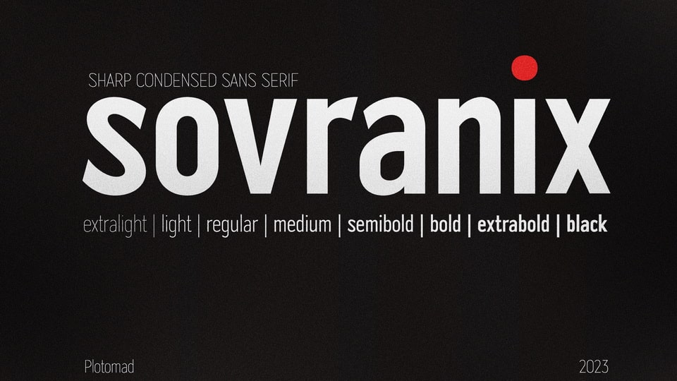 Sovranix: A Modern Sans Serif Font