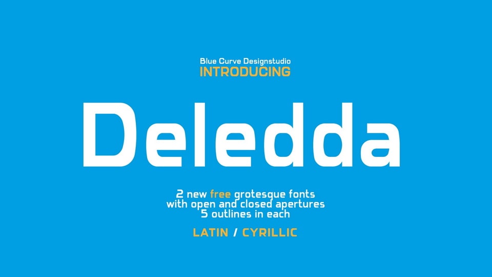 Deledda: A Modern Monospaced Grotesque Font