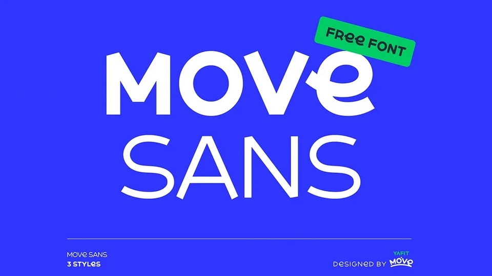 Move Sans: A Fun and Energetic Font Family for the M2E Service Yafit Move