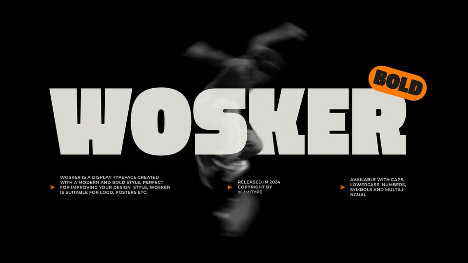 Wosker: A Bold and Modern Display Font
