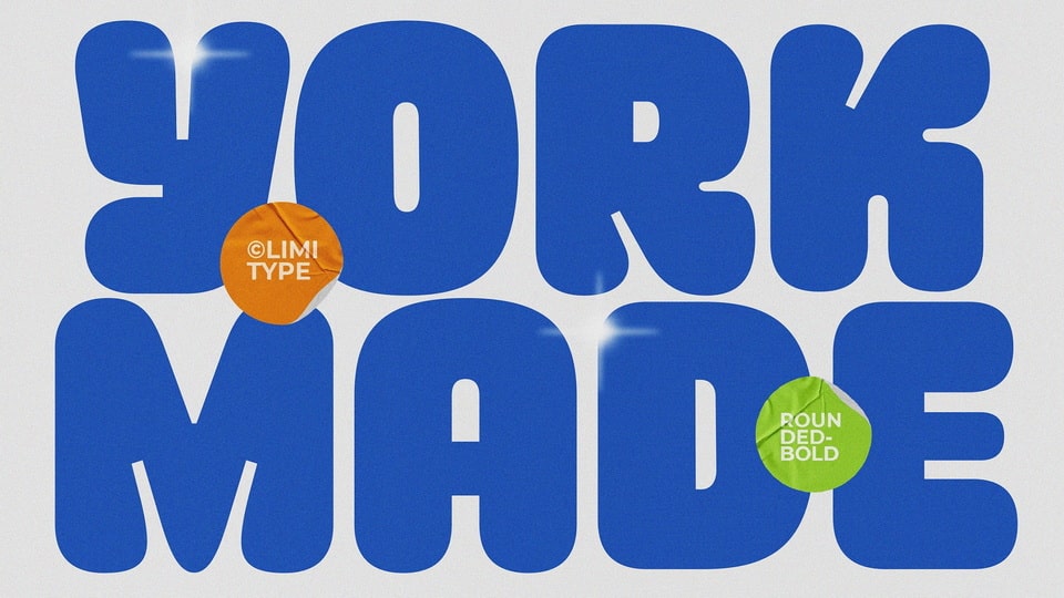Yorkmade: A Bold and Playful Rounded Display Font