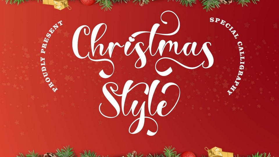 

Christmas Style - Calligraphy Font Used for Christmas Greetings, Invitations, Weddings, etc
