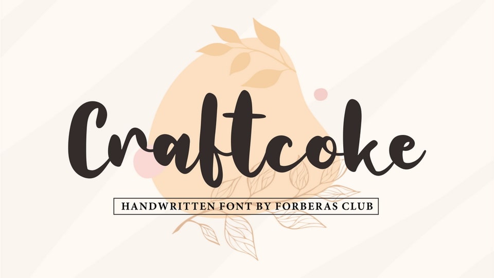 

Craftcoke Font - Perfect for Modern and Chic Designs
