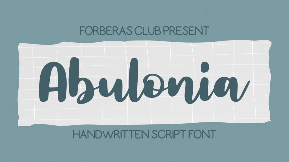 

Abulonia: A Delicate and Elegant Handwritten Font