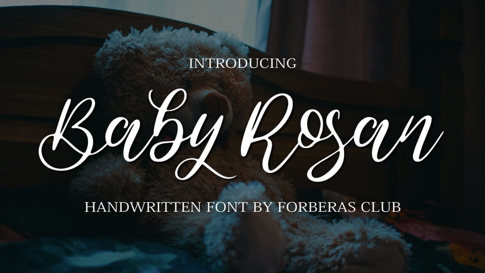 

Baby Rosan: An Elegant and Sophisticated Handwritten Font