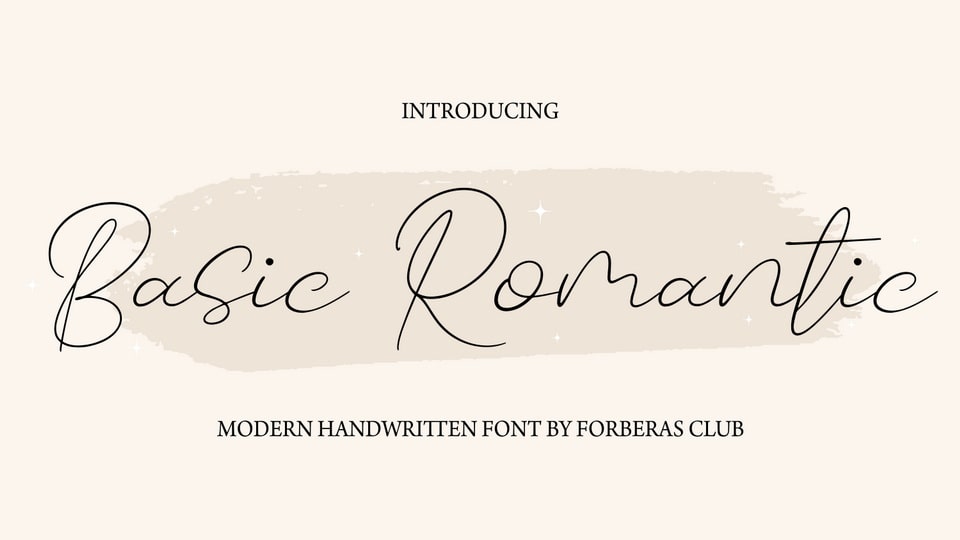 

Basic Romantic: An Elegant and Luxurious Font for Stylish and Chic Designs