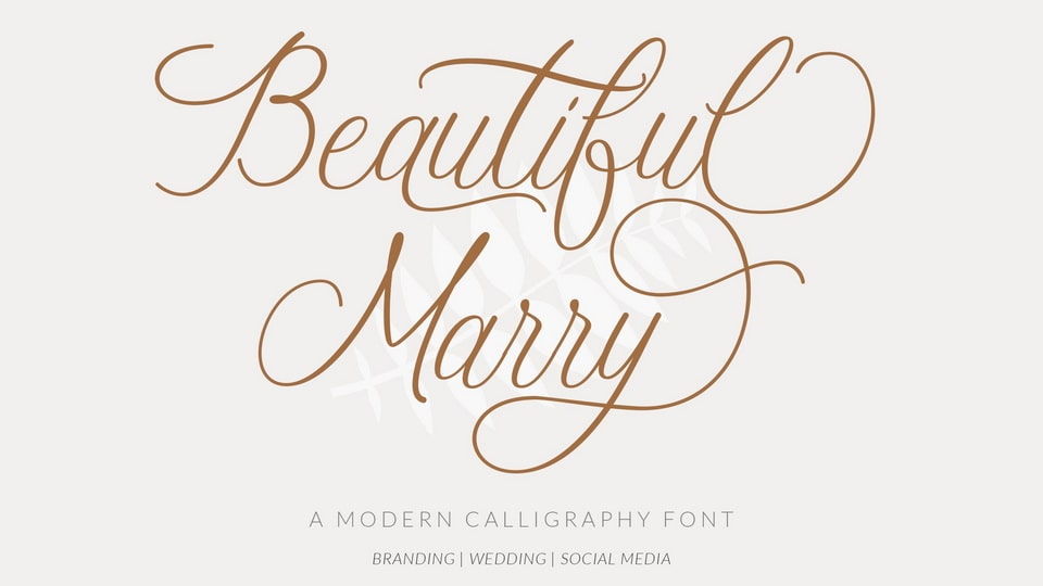 

Beautiful Marry: A Romantic and Elegant Calligraphy Typeface