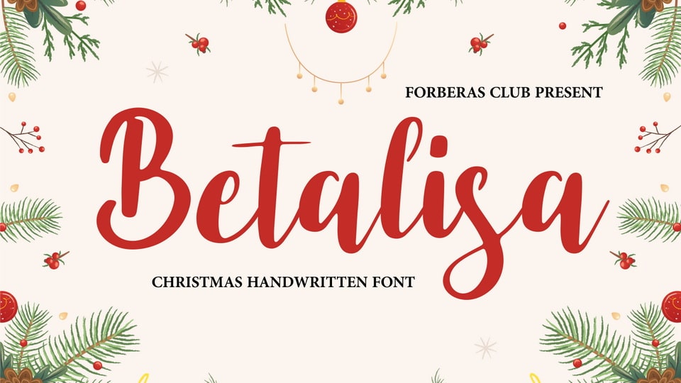 

 Betalisa: A Beautifully Crafted Cursive Font