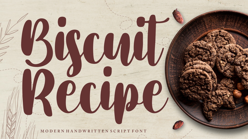 Biscuit Recipe Font