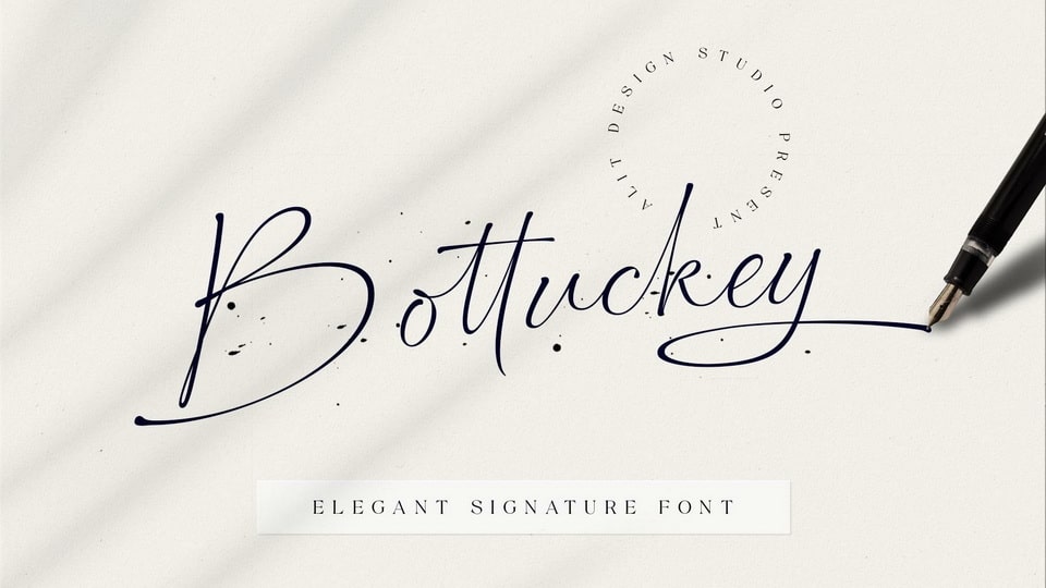 

Bottuckey: A Modern and Unique Script Font