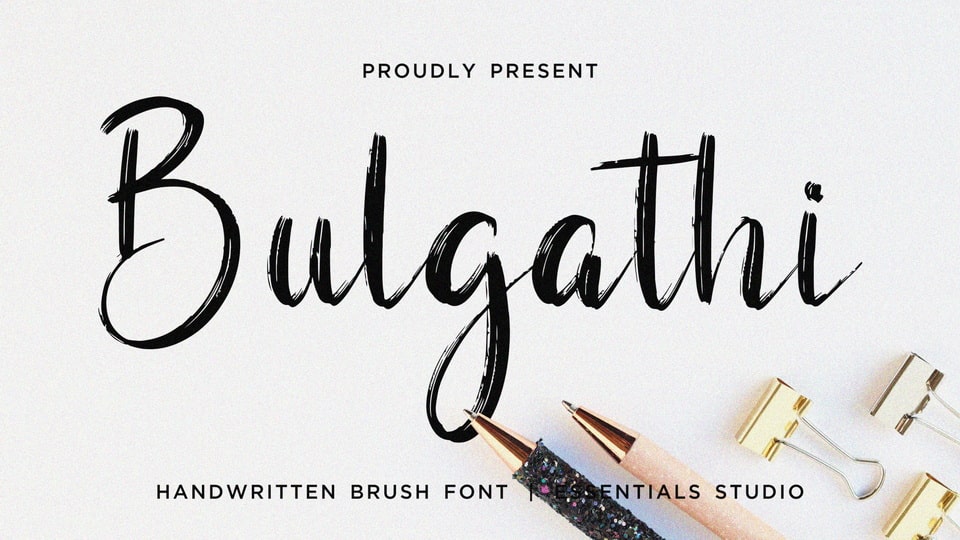Bulgathi Modern Brush HandScript Font