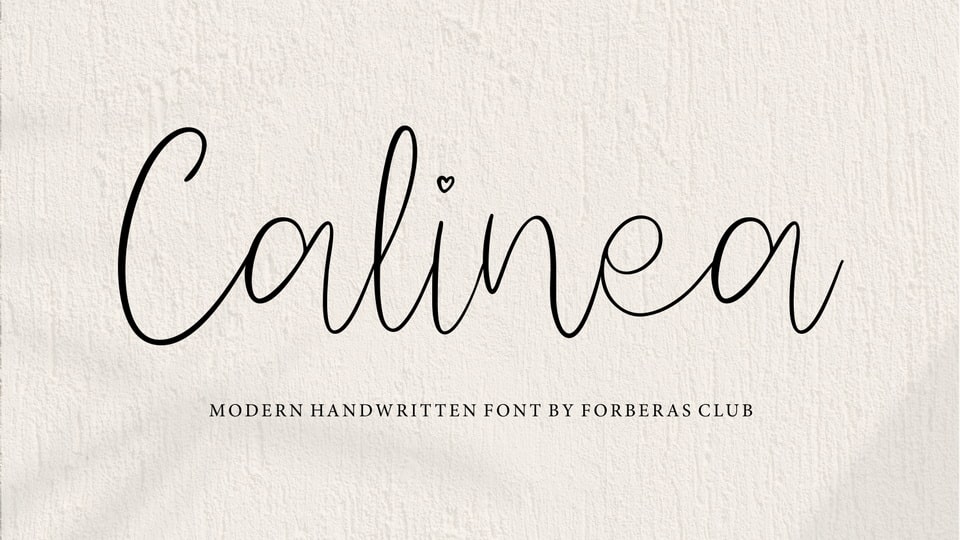 

Calinea: A Modern Handwritten Typeface for Elegant and Feminine Projects