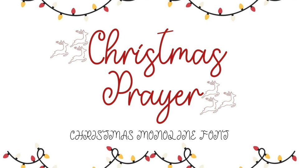 

Christmas Prayer Font