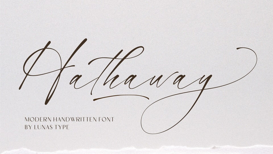 

Hathaway: A Modern and Stylish Handwritten Font