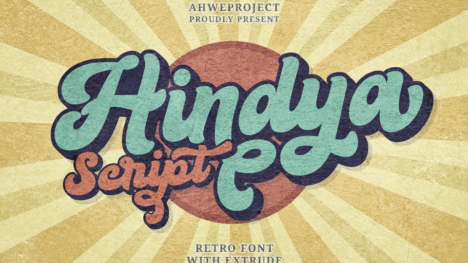 

 Hindya - A Bold, Retro-Style Handwritten Font