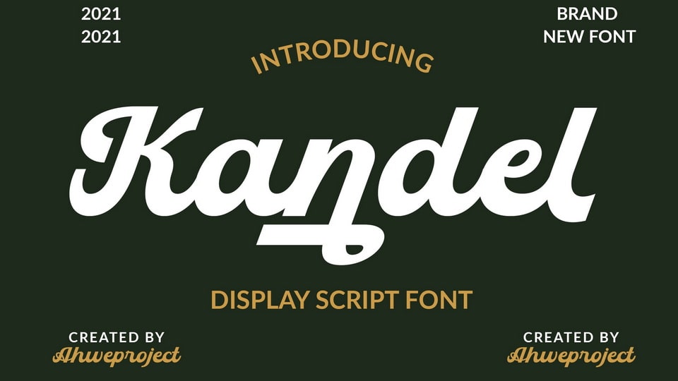 Kandel - A Stylish and Bold Handwritten Font