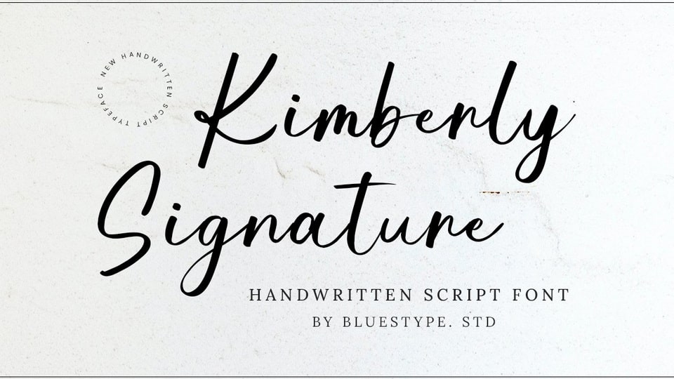 

Kimberly Signature: A Joyful and Modern Handwritten Font