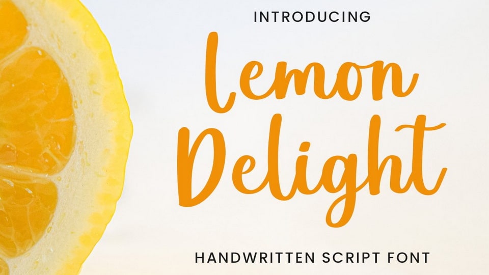 

Lemon Delight - A Delicate and Flowing Script Font