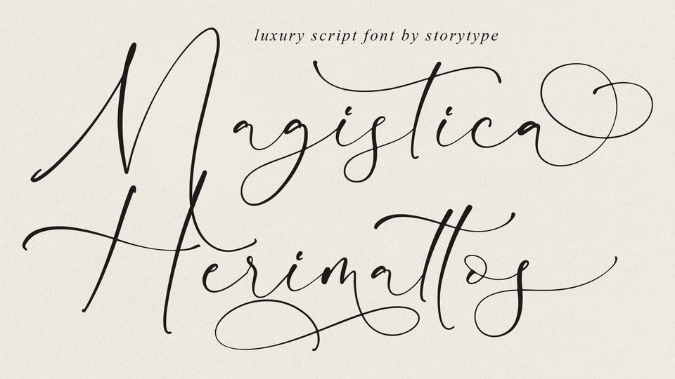 

Magistica Herimattos: An Elegant and Chic Script Font for Design Projects