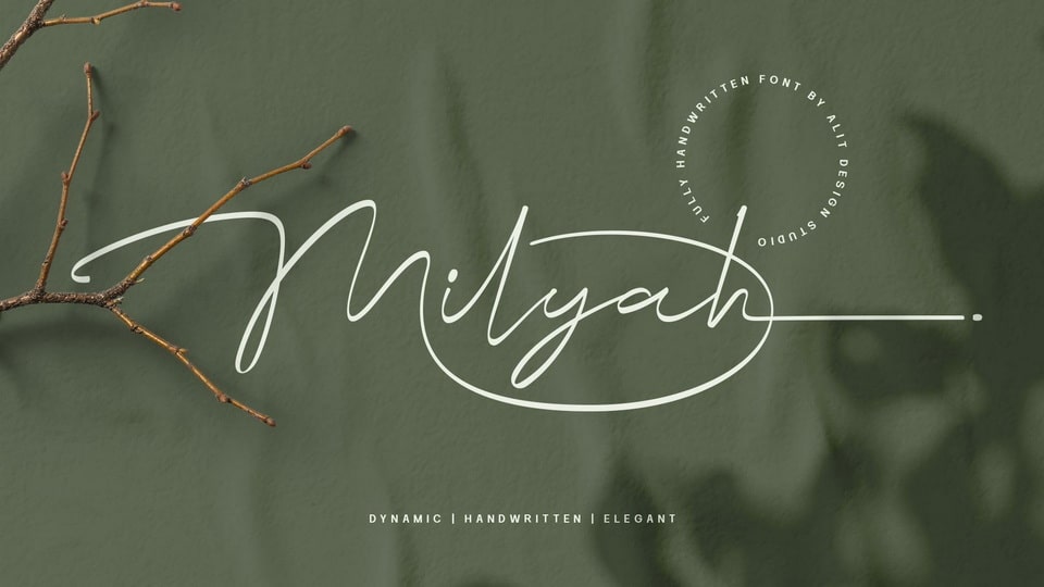 

Milyah - A Signature Script Font