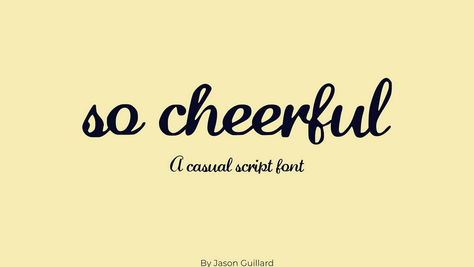 

So Cheerful Script Font