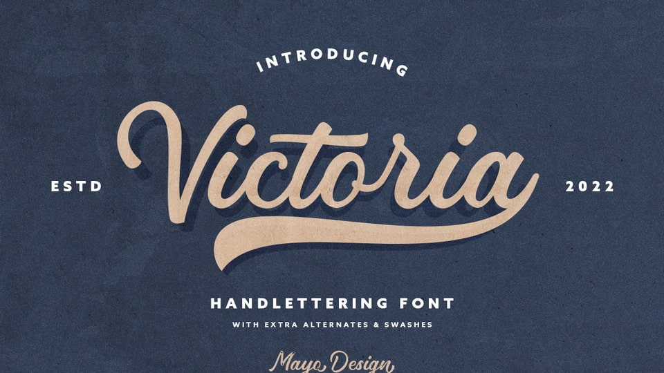 

Victoria: A Vintage Script Font for Refined and Sophisticated Projects