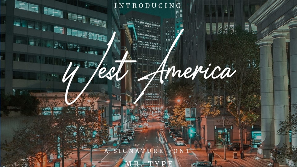 

West America - A Stunning Signature Font