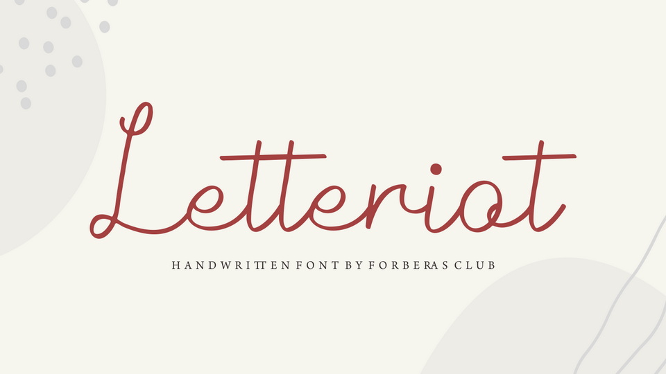 Letteriot Font