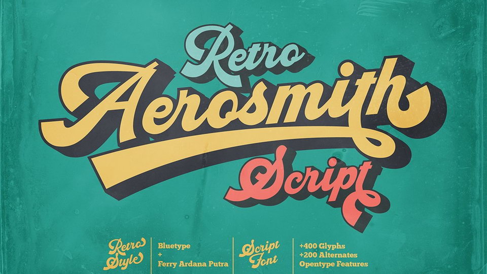 

Aerosmith: A Vintage Script Typeface