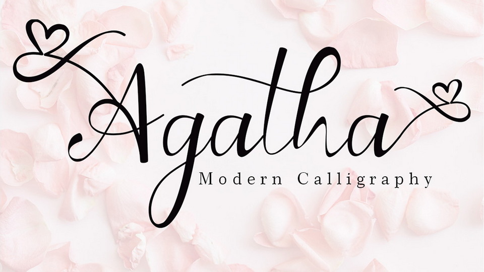 

Agatha Font: A Stunning and Stylish Modern Calligraphy Font