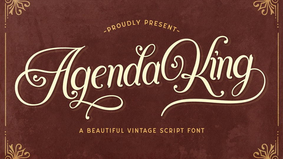 

Agenda King: A Versatile Font for Timeless Designs