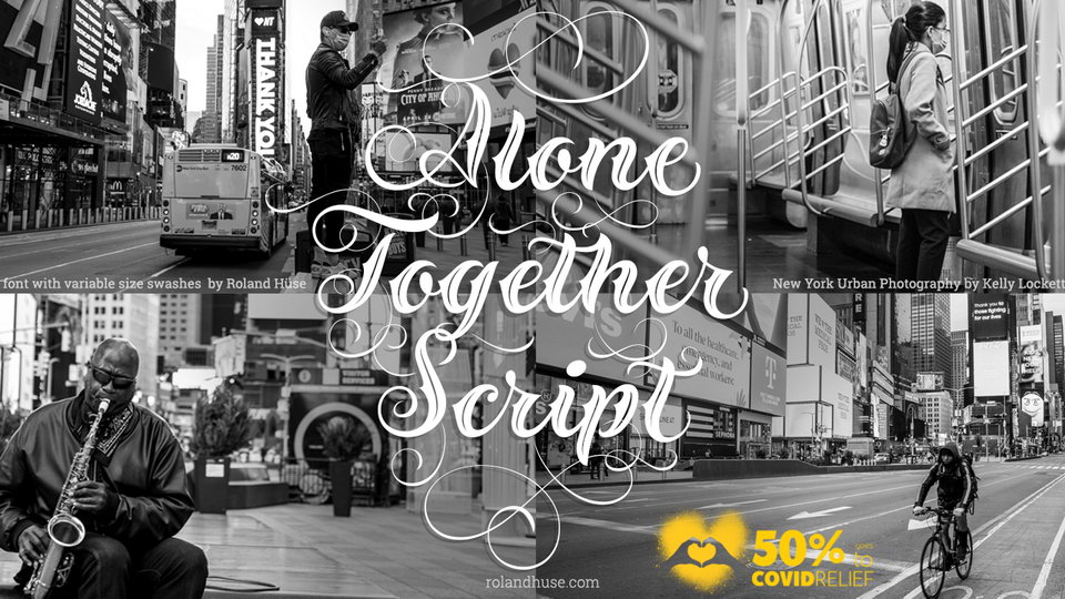 

Alone Together Script: A Unique Tattoo-Style Typeface Created in Response to the Quarantine Period