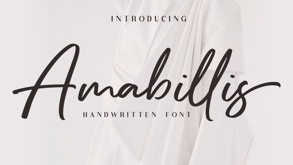 Amabillis: Epitome of Style and Elegance in Handwritten Calligraphy Font